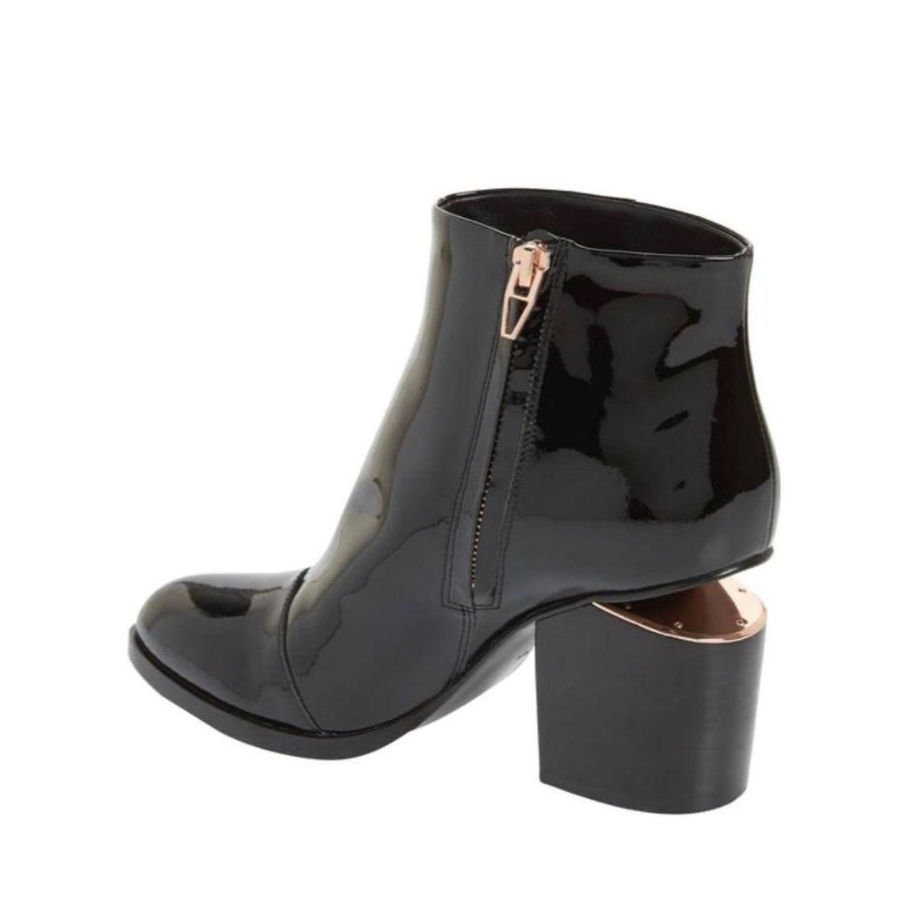 Alexander Wang Patent Leather Gabi Booties Black - Picture 3 of 13